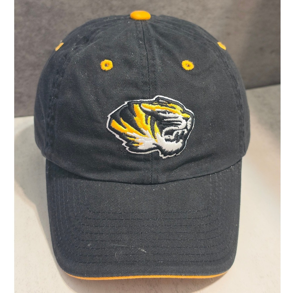 Top of the World Missouri Tigers Hat Mens Black Gold Mizzou Baseball Cap NCAA